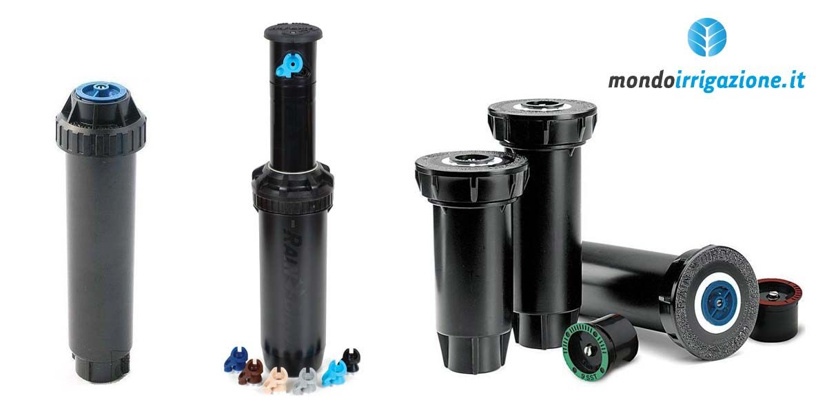 Irrigatori Rain Bird statici e dinamici da giardino a scomparsa