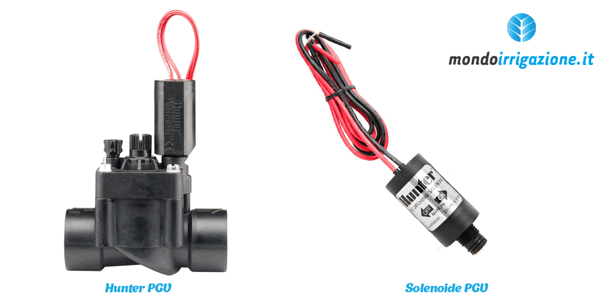 Elettrovalvola irrigazione Hunter PGV e solenoide
