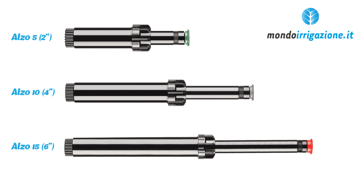 Irrigatori Hunter PS Ultra alzo 5, 10 e 15 cm
