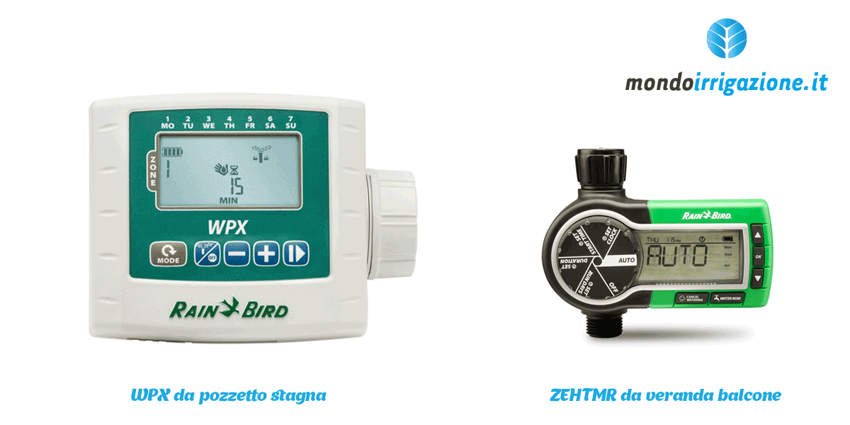 Centraline irrigazione Rain Bird a batteria mod. WPX e ZEHTMR