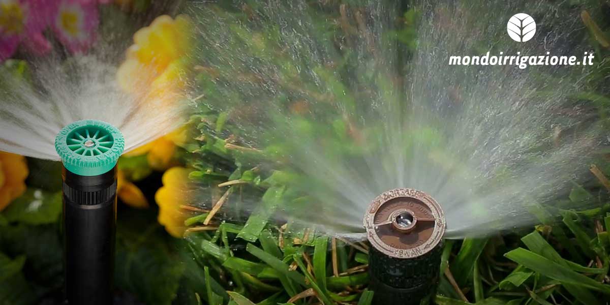 Irrigatori statici Hunter Ps Ultra e Rain Bird Uni Spray