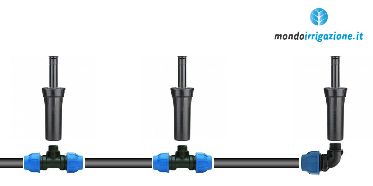 Montare e installare gli irrigatori in un impianto interrato di irrigazione per prato