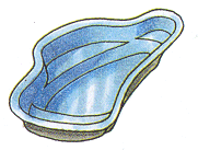 Laghetto con vasca rigida Laghetto con vasca rigida