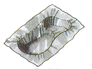 Laghetto con vasca flessibile realizzato con telo in PVC Laghetto con vasca flessibile realizzato con telo in PVC